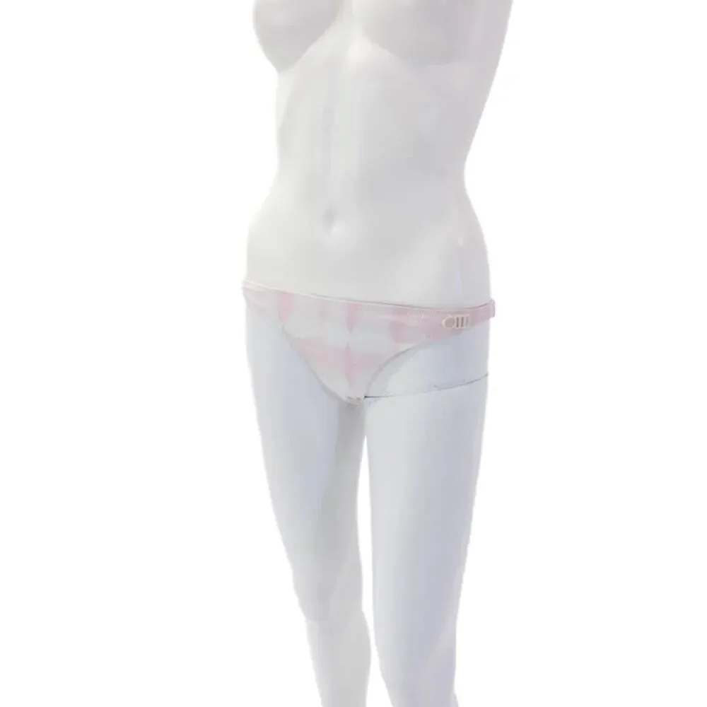 Solid & Striped Womens Textured Ombre Printed Bikini Bottom Pink Size L